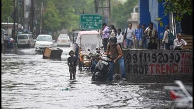 The Noida traffic police also identified waterlogging hot spots in Noida and Greater Noida and wrote to the departments concerned to take cognisance before the situation exacerbates in the upcoming monsoon. (Sunil Ghosh/HT Photo) The Noida traffic police also identified waterlogging hot spots in Noida and Greater Noida and wrote to the departments concerned to take cognisance before the situation exacerbates in the upcoming monsoon. (Sunil Ghosh/HT Photo)
