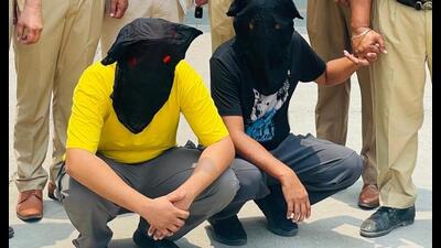 The accused in the custody of Amritsar police on Friday. The accused in the custody of Amritsar police on Friday.