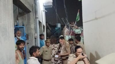 The incident happened at the under construction home of a man named Saghir where eight children from his extended family were playing near the wall. (HT Photo) The incident happened at the under construction home of a man named Saghir where eight children from his extended family were playing near the wall. (HT Photo)