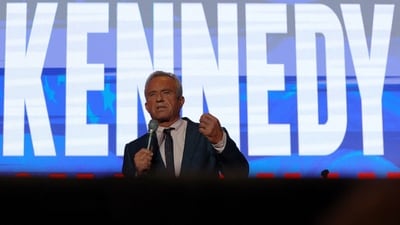 Independent presidential candidate Robert F. Kennedy Jr. addresses the Libertarian Party's national convention in Washington, U.S., May 24, 2024.  REUTERS/Brian Snyder/File Photo (REUTERS)