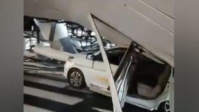 Visuals from the site of the incident at Delhi airport. (ANI Photo) (HT_PRINT) Visuals from the site of the incident at Delhi airport. (ANI Photo) (HT_PRINT)