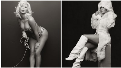 Kim Kardashian is raising the mercury again with her latest photoshoot. Kim Kardashian is raising the mercury again with her latest photoshoot. 