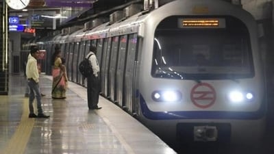 DMRC announced temporary closure of entry and exit points at Yashobhoomi Dwarka Sector - 25 Metro station on Friday. (File) (HT Photo) DMRC announced temporary closure of entry and exit points at Yashobhoomi Dwarka Sector - 25 Metro station on Friday. (File) (HT Photo)