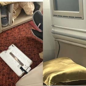Business class passengers in a recent Air India flight from Delhi to Frankfurt encountered broken seats and faulty entertainment systems. Business class passengers in a recent Air India flight from Delhi to Frankfurt encountered broken seats and faulty entertainment systems.