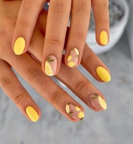 Fruit and veggie designs on your nails make for a cute look (Instagram) Fruit and veggie designs on your nails make for a cute look (Instagram)