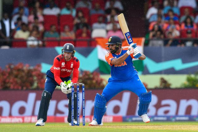 Rohit Sharma is India’s highest scorer at the 2024 T20 World Cup so far with 248 runs. (AFP) Rohit Sharma is India’s highest scorer at the 2024 T20 World Cup so far with 248 runs. (AFP)