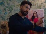 Vicky Kaushal and Ammy Virk in a still from Bad Newz.