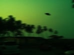 Employees at Red Rocks Amphitheatre in Colorado claimed sights of UFO in the night sky.