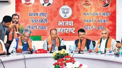 BJP core committee decides to fight assembly polls as NDA, Will not end ties with Ajit Pawar BJP core committee decides to fight assembly polls as NDA, Will not end ties with Ajit Pawar