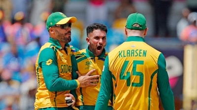 India won the toss and chose to bat first. Kohli smashed three fours in the first over but Keshav Maharaj pegged India back by dismissing Rohit and Rishabh Pant in the second. (ANI) India won the toss and chose to bat first. Kohli smashed three fours in the first over but Keshav Maharaj pegged India back by dismissing Rohit and Rishabh Pant in the second. (ANI)