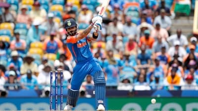 Kohli stuck around and eventually managed to accelerate in the death overs. He fell on 76 off 59 balls with six fours and two sixes in what turned out to be his last T20I innings. Shivam Dube also scored 27 off 16 balls and India got to a score of 176/7, the highest by any team in the final of a T20 World Cup. (ANI) Kohli stuck around and eventually managed to accelerate in the death overs. He fell on 76 off 59 balls with six fours and two sixes in what turned out to be his last T20I innings. Shivam Dube also scored 27 off 16 balls and India got to a score of 176/7, the highest by any team in the final of a T20 World Cup. (ANI)
