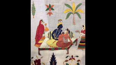 An embroidered Chamba Rumal. (HT Photo) An embroidered Chamba Rumal. (HT Photo)