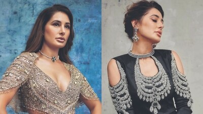 Nargis Fakhri cements her fashion credentials in outfits from designers from Falguni Shane Peacock (left) and Siddartha Tytler (Right). The designers were also a part of the FDCI Manifest Wedding Weekend on August 3-4 at Taj Palace, New Delhi.
(Photographer: Pulkit Mishra) Nargis Fakhri cements her fashion credentials in outfits from designers from Falguni Shane Peacock (left) and Siddartha Tytler (Right). The designers were also a part of the FDCI Manifest Wedding Weekend on August 3-4 at Taj Palace, New Delhi.
(Photographer: Pulkit Mishra)