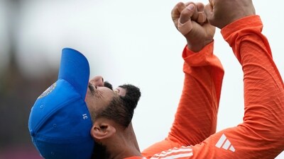 India's Virat Kohli celebrates after their win against South Africa in the ICC Men's T20 World Cup final cricket match at Kensington Oval in Bridgetown, Barbados, Saturday, June 29, 2024.AP/PTI(PTI06_30_2024_000008B) (PTI) India's Virat Kohli celebrates after their win against South Africa in the ICC Men's T20 World Cup final cricket match at Kensington Oval in Bridgetown, Barbados, Saturday, June 29, 2024.AP/PTI(PTI06_30_2024_000008B) (PTI)