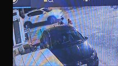 The incident, that occurred at around 10pm, was captured in a nearby CCTV camera, and a video clip purportedly of the same incident was shared on social media. (HT Photo) The incident, that occurred at around 10pm, was captured in a nearby CCTV camera, and a video clip purportedly of the same incident was shared on social media. (HT Photo)