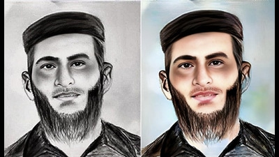 The sketch of a suspected terrorist released in Kathua and Pathankot districts. (ANI) The sketch of a suspected terrorist released in Kathua and Pathankot districts. (ANI)