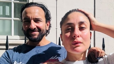 Kareena Kapoor was glowing in this picture she posted from her outing with Saif Ali Khan. While Saif kept his hands on her shoulder, Kareena pouted as she posed for the selfie. Kareena Kapoor was glowing in this picture she posted from her outing with Saif Ali Khan. While Saif kept his hands on her shoulder, Kareena pouted as she posed for the selfie.