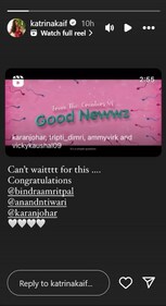 Katrina shared the trailer on Instagram.