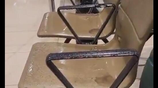 A screengrab from the viral video.