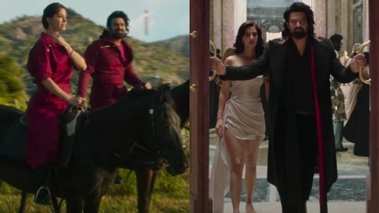 Ta Takkara (Complex Song) from Kalki 2898 AD: Disha Patani and Prabhas in stills from the song.