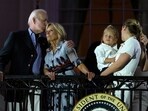 President Joe Biden kisses first lady Jill Biden during a fireworks show at a Fourth of July celebration at the White House in Washington, Tuesday, July 4, 2023. (AP Photo/Susan Walsh)
