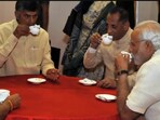 PM Modi recalled sharing a moment over coffee with the state chief minister N Chandrababu Naidu during his visit to Visakhapatnam, Andhra Pradesh.