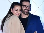 Sonakshi Sinha with her brother Luv Sinha. Sonakshi Sinha with her brother Luv Sinha.