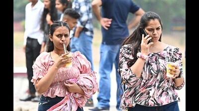 At 11.9 mm, the rain was 92% below normal, which is 155.5 mm for the first of the four monsoon months. (Keshav Singh/HT) At 11.9 mm, the rain was 92% below normal, which is 155.5 mm for the first of the four monsoon months. (Keshav Singh/HT)