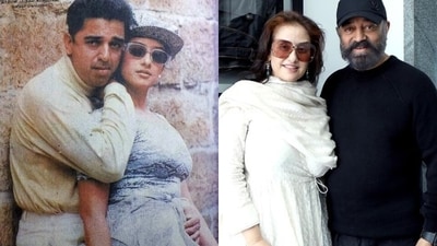 Kamal Haasan and Manisha Koirala acted together in the 1996 film Indian. Kamal Haasan and Manisha Koirala acted together in the 1996 film Indian.