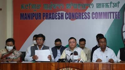 Manipur PCC working president K Devabrata noted that the Prime Minister has also maintained an eerie silence on the matter (Twitter/@INCManipur) Manipur PCC working president K Devabrata noted that the Prime Minister has also maintained an eerie silence on the matter (Twitter/@INCManipur)