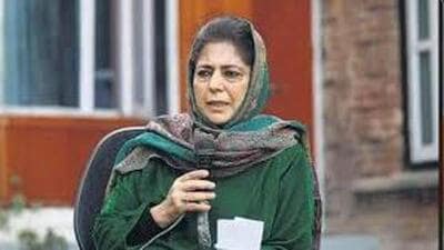PDP president Mehbooba Mufti chaired a party meeting. (File) PDP president Mehbooba Mufti chaired a party meeting. (File)