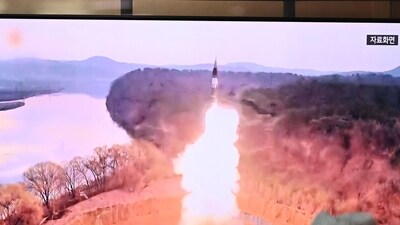 South Korea says that North Korea has launched a ballistic missile toward the North's eastern waters. (Representative Image) (AFP)