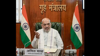 Union home minister and senior BJP leader Amit Shah will be present at the meeting. (HT PHOTO)