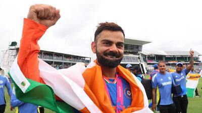 Virat Kohli was adjudged the Player of the Match in the T20 World Cup final. (REUTERS) Virat Kohli was adjudged the Player of the Match in the T20 World Cup final. (REUTERS)