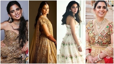 Isha Ambani is undoubtedly one of the best-dressed women in India today. Her undying love for archival couture and custom-made outfits boasts her extravagant wardrobe that any fashionista would love to steal from. With her brother Anant Ambani's pre-wedding festivities, the internet got a glimpse of several couture pieces Isha donned. But this is not a first for her. Isha has wowed with her sartorial choices, whether it is the Met Gala or her wedding to Anand Piramal. So, here are our 10 favourite fashion moments by Isha Ambani. (Instagram) Isha Ambani is undoubtedly one of the best-dressed women in India today. Her undying love for archival couture and custom-made outfits boasts her extravagant wardrobe that any fashionista would love to steal from. With her brother Anant Ambani's pre-wedding festivities, the internet got a glimpse of several couture pieces Isha donned. But this is not a first for her. Isha has wowed with her sartorial choices, whether it is the Met Gala or her wedding to Anand Piramal. So, here are our 10 favourite fashion moments by Isha Ambani. (Instagram)