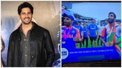 Actor Sidharth Malhotra also expressed his joy and lauded the leadership of skipper Rohit Sharma and the innings of Virat Kohli and Jasprit Bumrah in the match. Taking to X, he wrote, “What a performance, Team India! @ImRo45 's leadership, @imVkohli's firepower, and @Jaspritbumrah93's magic spells made this win epic! Historic team, unforgettable victory! Celebrating with my family in Delhi makes it even special!” Actor Sidharth Malhotra also expressed his joy and lauded the leadership of skipper Rohit Sharma and the innings of Virat Kohli and Jasprit Bumrah in the match. Taking to X, he wrote, “What a performance, Team India! @ImRo45 's leadership, @imVkohli's firepower, and @Jaspritbumrah93's magic spells made this win epic! Historic team, unforgettable victory! Celebrating with my family in Delhi makes it even special!”