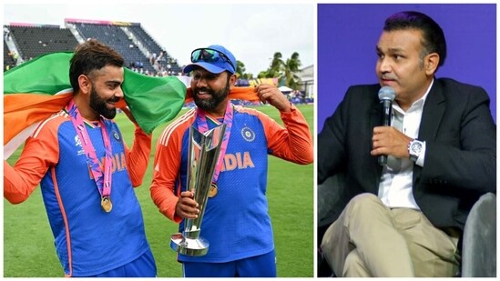 Sehwag penned heartwarming notes for Rohit and Kohli after India's World Cup win (AFP-ANI)
