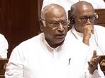 The Leader of Opposition in the Rajya Sabha, Mallikarjun Kharge, speaks in the Upper House of the Parliament. The Leader of Opposition in the Rajya Sabha, Mallikarjun Kharge, speaks in the Upper House of the Parliament.