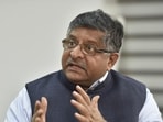 Union minister and BJP leader Ravi Shankar Prasad Union minister and BJP leader Ravi Shankar Prasad