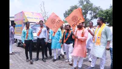 ABVP launches Parisar Chalo Abhiyan from Duddhi in Sonbhadra. (HT Photo) ABVP launches Parisar Chalo Abhiyan from Duddhi in Sonbhadra. (HT Photo)