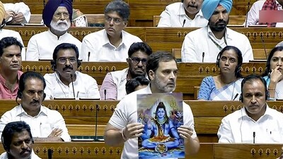 Leader of Opposition Rahul Gandhi speaks in the House during the ongoing Parliament session. (ANI) Leader of Opposition Rahul Gandhi speaks in the House during the ongoing Parliament session. (ANI)