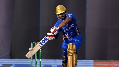 Jaffna Kings' Avishka Fernando plays a shot during the Lanka Premier League (AFP) Jaffna Kings' Avishka Fernando plays a shot during the Lanka Premier League (AFP)
