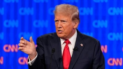 Donald Trump, Republican presidential candidate and former President, reacted on Supreme Court's decision on presidential immunity. (AP) Donald Trump, Republican presidential candidate and former President, reacted on Supreme Court's decision on presidential immunity. (AP)