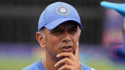 India's head coach Rahul Dravid waits at the presentation ceremony after defeating South Africa in the ICC Men's T20 World Cup final cricket match at Kensington Oval in Bridgetown (PTI) India's head coach Rahul Dravid waits at the presentation ceremony after defeating South Africa in the ICC Men's T20 World Cup final cricket match at Kensington Oval in Bridgetown (PTI)