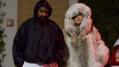 Bianca Censori goes pantless under a massive fur coat after leaving a Los Angeles movie theater with husband, Kanye West. (Instagram) Bianca Censori goes pantless under a massive fur coat after leaving a Los Angeles movie theater with husband, Kanye West. (Instagram)