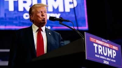 Former President Donald Trump entrusted the management of his real estate empire to his sons after taking office in 2017, although he held onto his shares in the Trump Organization. (Bloomberg) Former President Donald Trump entrusted the management of his real estate empire to his sons after taking office in 2017, although he held onto his shares in the Trump Organization. (Bloomberg)