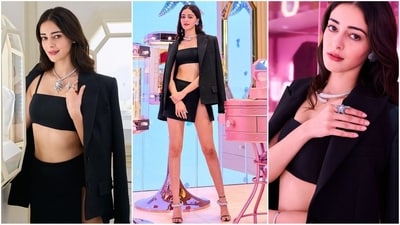Ananya Pandey is raising the temperature with her latest look featuring a stylish black ensemble. The Gen Z actor is a total stunner, consistently slaying fashion goals like a pro. Her latest appearance is no exception, turning heads with her incredible fashion sense and undeniable beauty. Scroll down to take notes. (Instagram/@priyankarkapadia) Ananya Pandey is raising the temperature with her latest look featuring a stylish black ensemble. The Gen Z actor is a total stunner, consistently slaying fashion goals like a pro. Her latest appearance is no exception, turning heads with her incredible fashion sense and undeniable beauty. Scroll down to take notes. (Instagram/@priyankarkapadia)