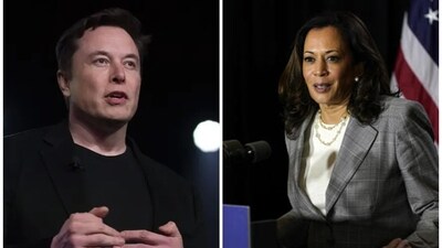 Scolding Kamala Harris for “lying” on X about Trump, Musk shared a screenshot of her tweet, along with the inputs from the Community Notes feature. (AP) Scolding Kamala Harris for “lying” on X about Trump, Musk shared a screenshot of her tweet, along with the inputs from the Community Notes feature. (AP)