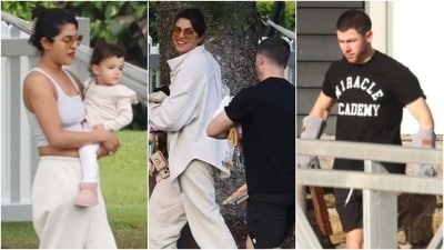 Priyanka Chopra and Nick Jonas' enjoy family time with Malti. (Instagram) Priyanka Chopra and Nick Jonas' enjoy family time with Malti. (Instagram)