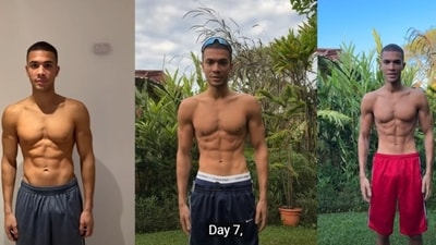 Addis Miller shared his weight loss journey through water fasting on Youtube and Instagram. (Youtube/Addis Miller) Addis Miller shared his weight loss journey through water fasting on Youtube and Instagram. (Youtube/Addis Miller)